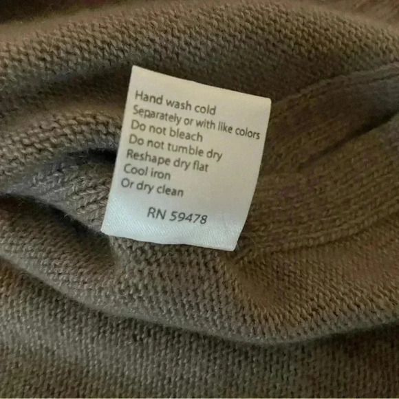 BENEDETTA B. Soft Merino Wool and Cashmere Women’s Sweater Light Brown Size S - Picture 5 of 8